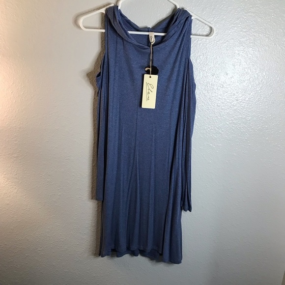 Elan cold shoulder hooded dress NWT medium - Picture 1 of 4